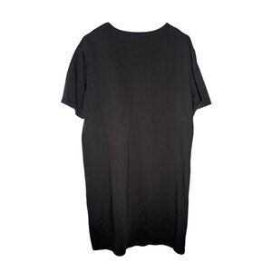 Quince Organic Cotton Relaxed T-shirt Dress Women's Size Large in Black - EUC
